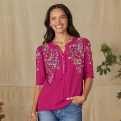 Avril Embroidered Henley -Sundance Sales 2024 294b6e58 d053 41c3 8b6c bc753e2a4e48