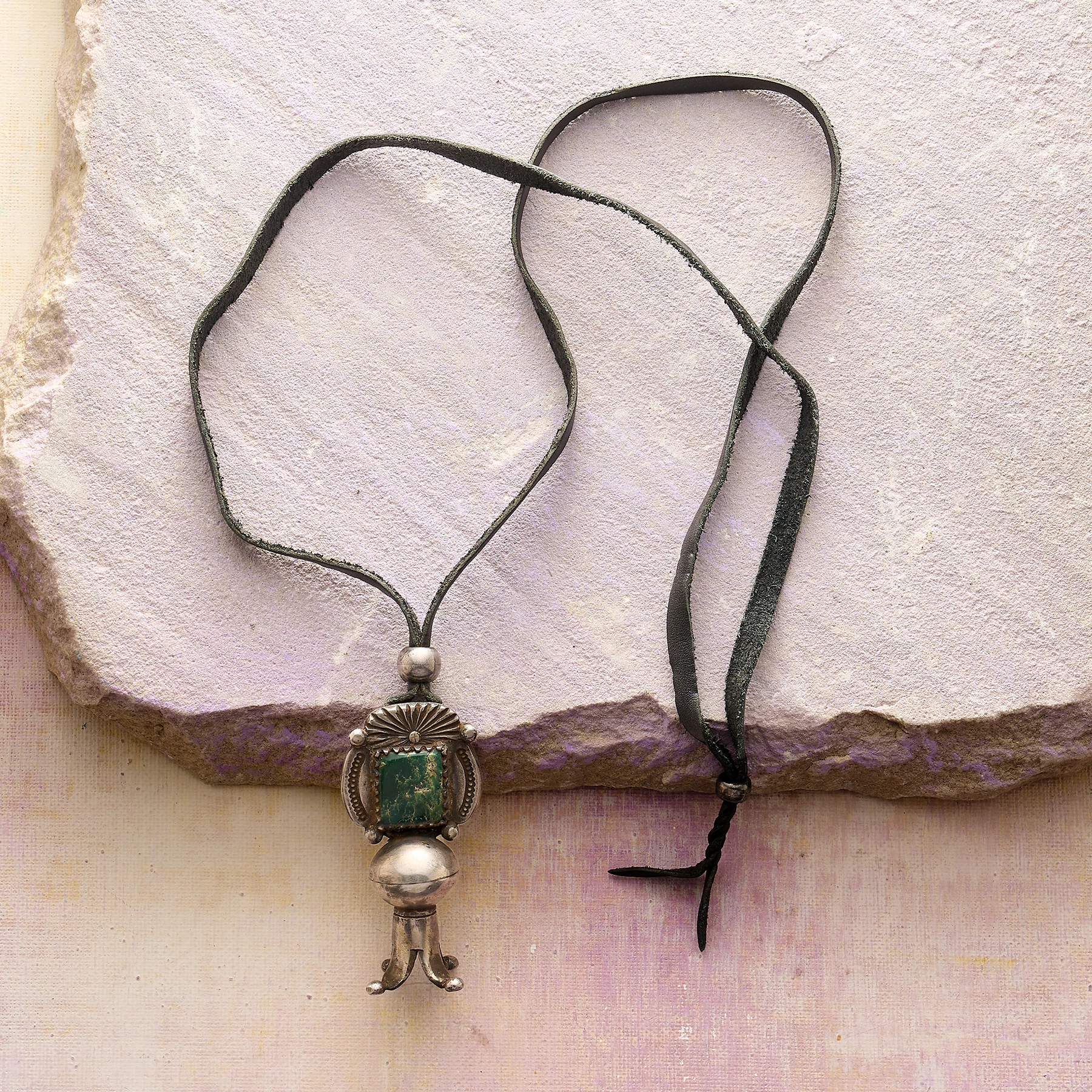 Emerald Valley Squash Blossom Necklace 3 Emerald Valley Squash Blossom Necklace