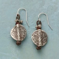 Lotus Imprint Earrings