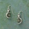 Silver Moon’s Embrace Birthstone Earrings