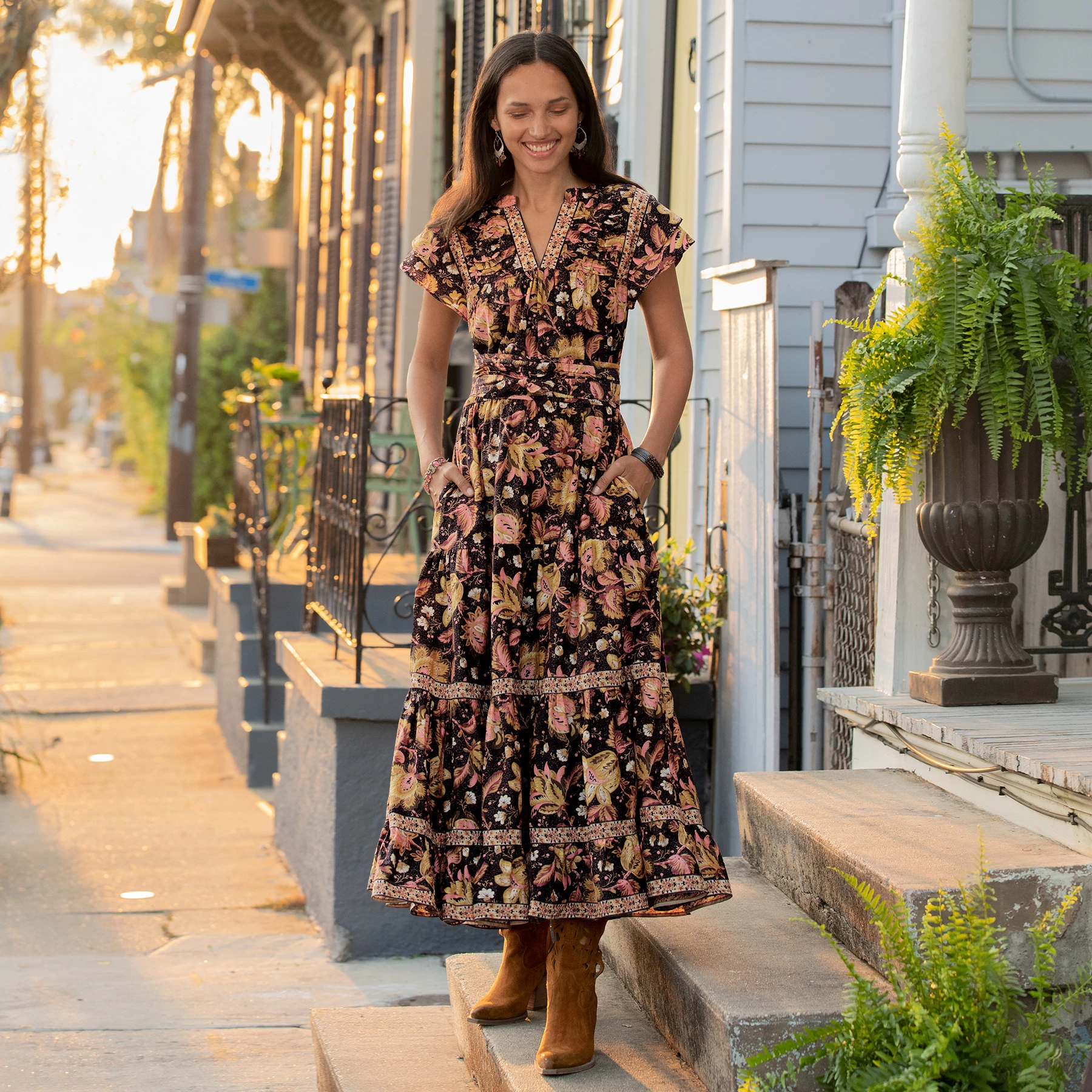 Fleurine Ruffle Dress, Petite 4 Fleurine Ruffle Dress, Petite - Image 2