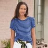 Evette Striped Tee, Petite