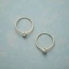 Lucky Pebble Hoop Earrings