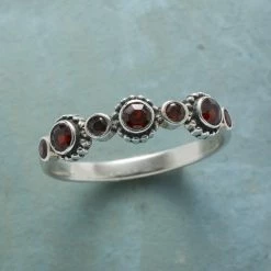 Cadence Garnet Ring