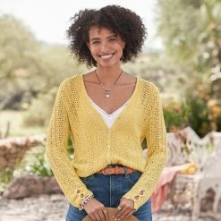 Della Ruffle Cardigan - Petites -Sundance Sales 2024 814a8f17 ad77 483f a5b9 e60a11263746