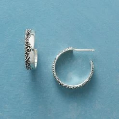 Iced Hoop Earrings