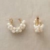 14kt Gold Filled Froth Of Pearls Hoops