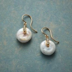 Buttoned Up Pearl Earrings
