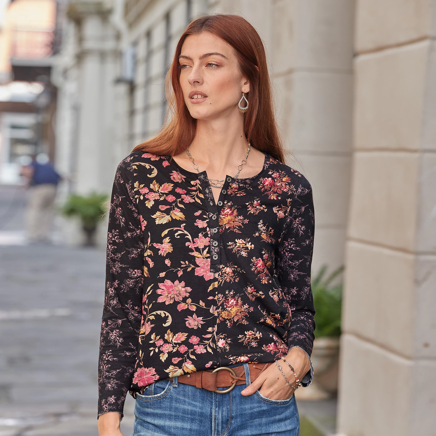 Jordane Floral Tee, Petite 3 Jordane Floral Tee, Petite