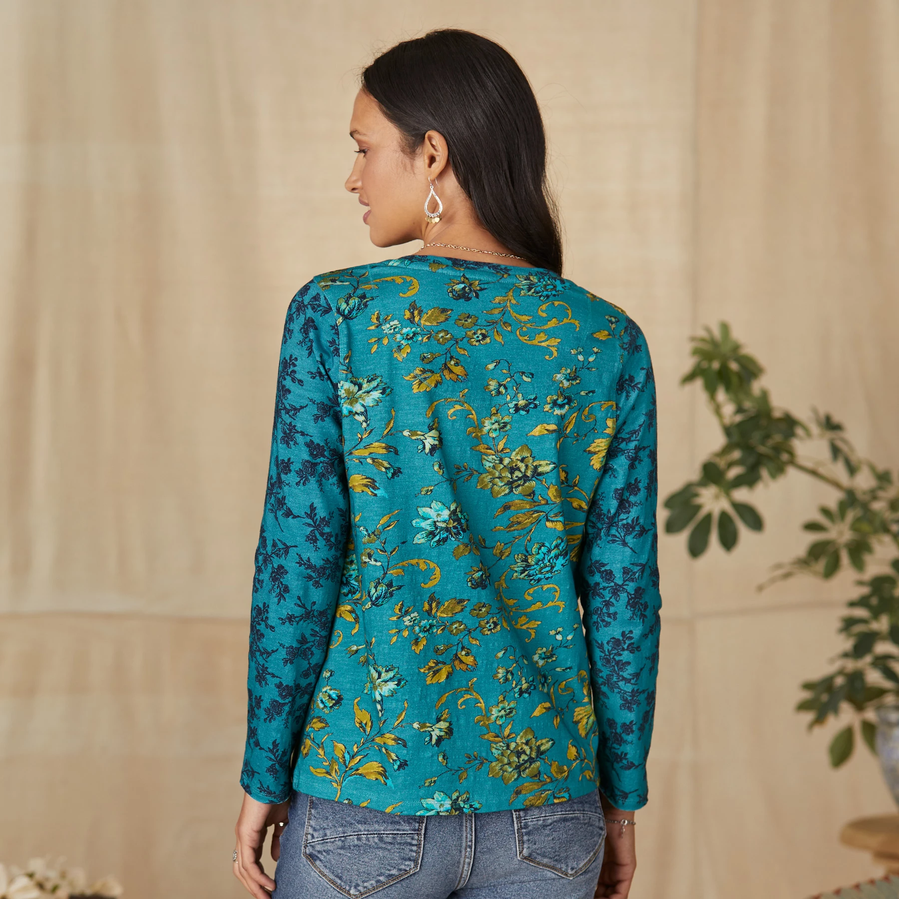 Jordane Floral Tee, Petite 7 Jordane Floral Tee, Petite - Image 5