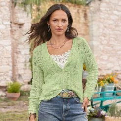 Della Ruffle Cardigan - Petites