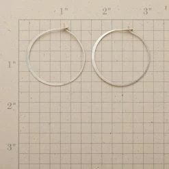 Sterling Hand Forged Gypsy Hoops