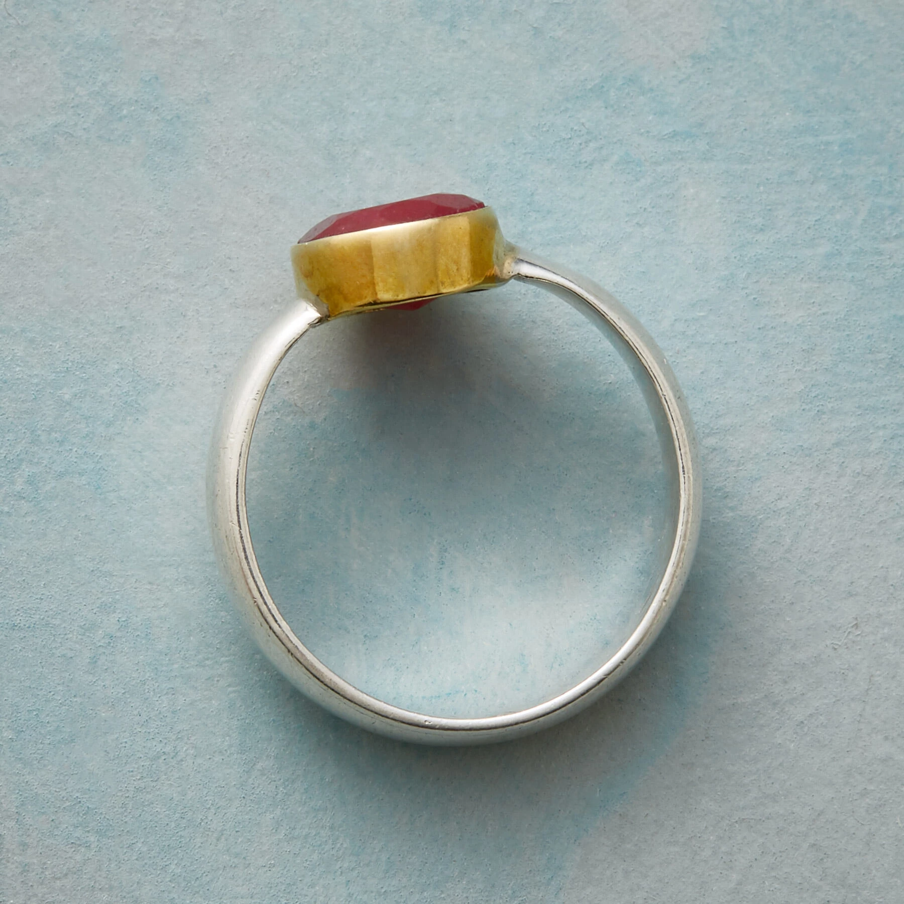 Two Tone Ruby Ring 3 Two Tone Ruby Ring
