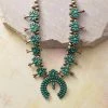 1930S Zuni Squash Blossom Necklace